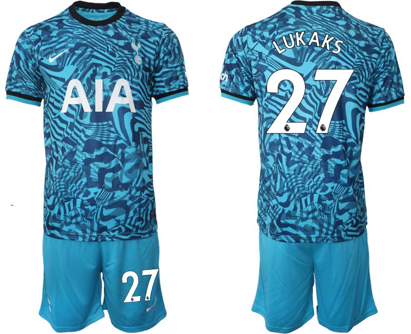 Men 2022-2023 Club Tottenham Hotspur away blue 27 Soccer Jersey